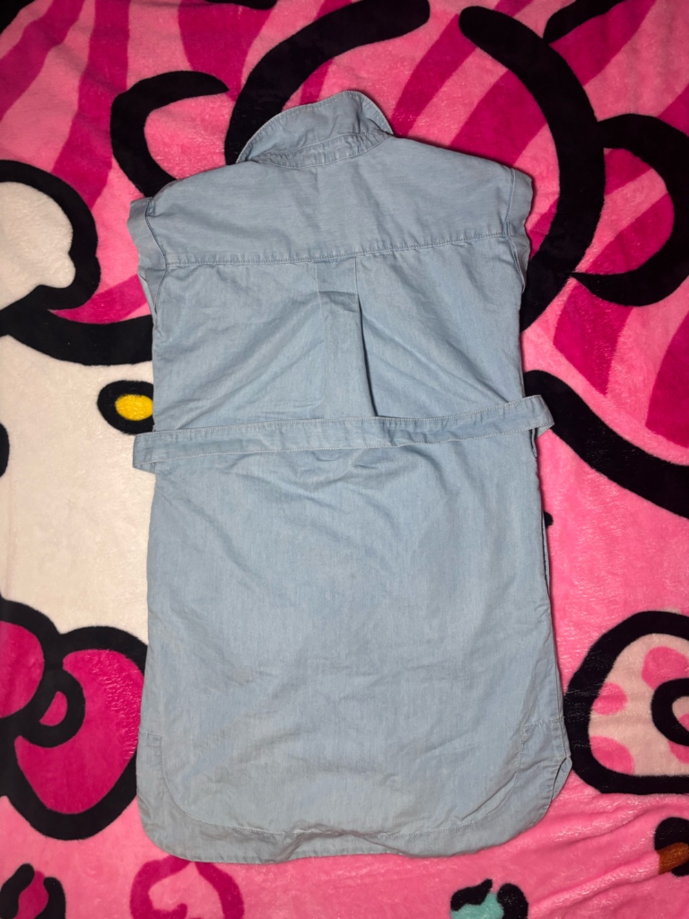 Calvin Klein Girls Chambray Denim Shirt Dress - Picture 6 of 10
